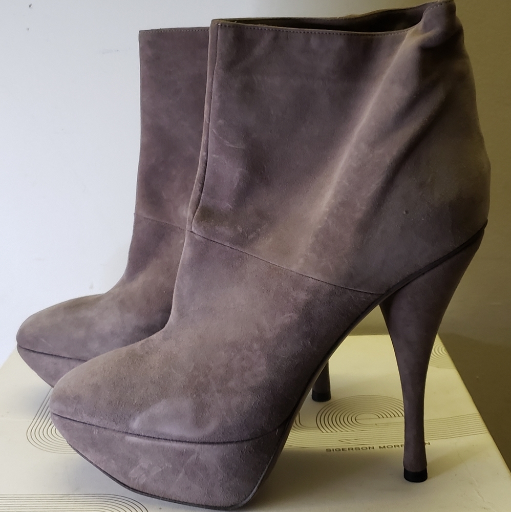 MARNI Taupe Platform Ankle Boot